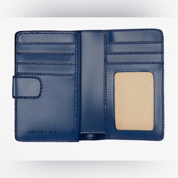 Michael Kors Dual-Tone*NAVY*Wallet - Picture 2 of 5